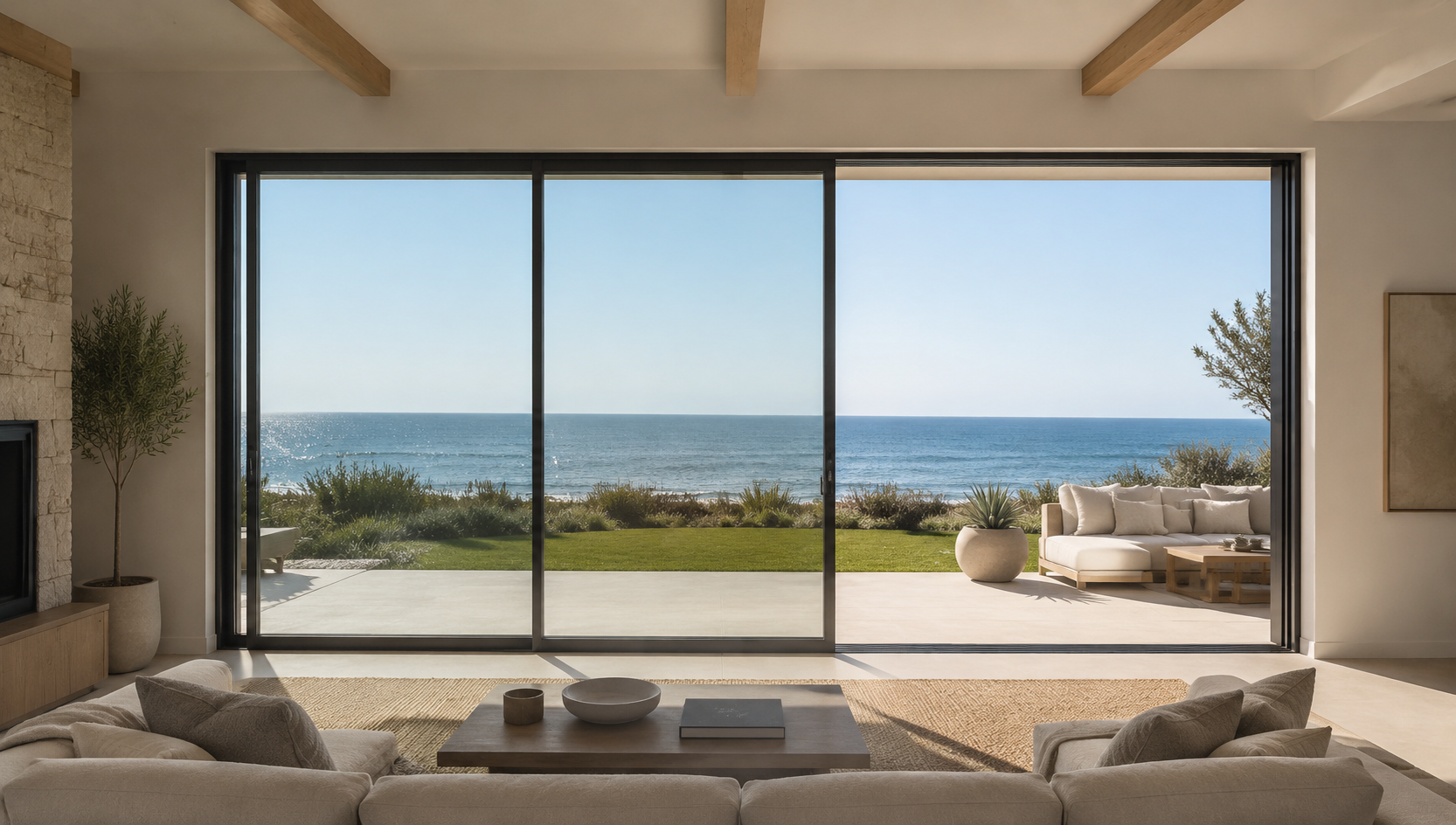 Aluminum system in a weather-exposed residential setting